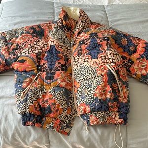 Free people color bomber jacket size medium
